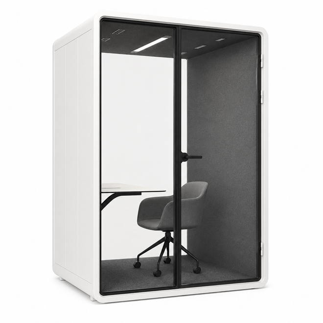FocusPod Solo Plus™ – Soundproof Office Pod